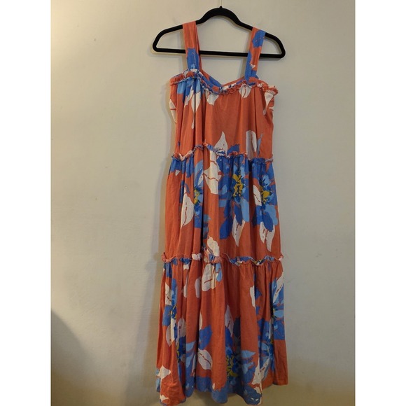 Free People Dresses & Skirts - Free People Women's Size XS Moonshine Tiered Midi Dress Tropical